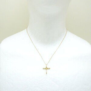 TIFFANY Infinity Cross Necklace by Elsa Peretti Yellow Gold